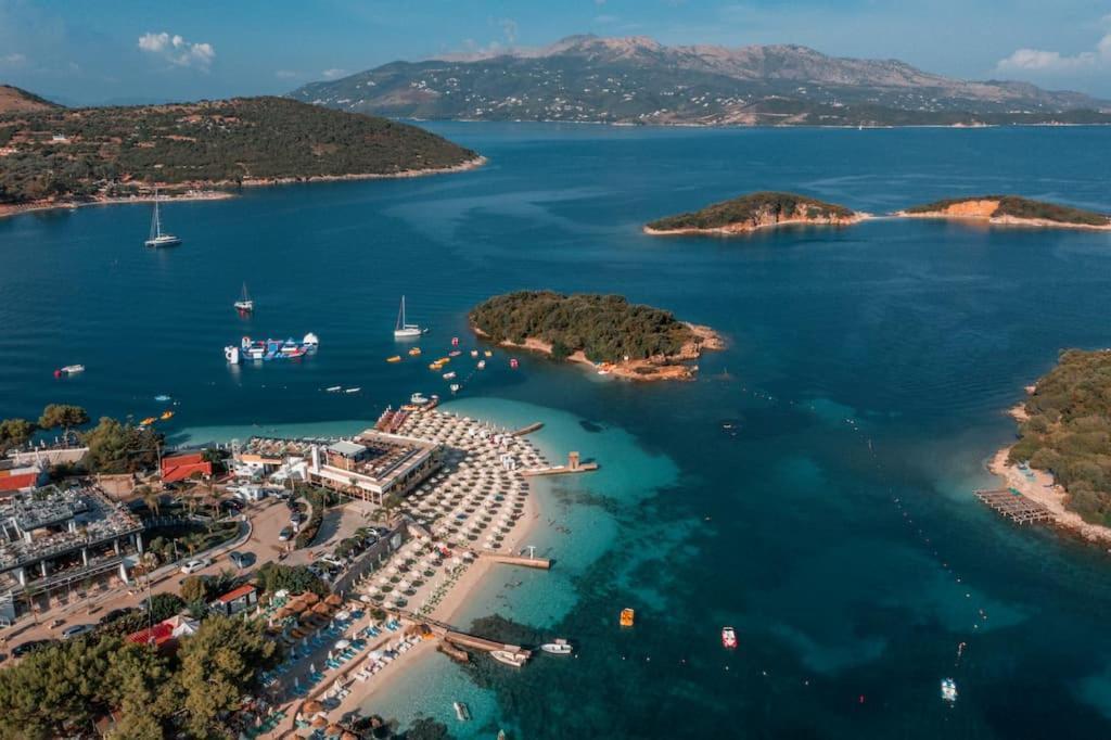 Appartamento Vila Butrint Ksamil Esterno foto
